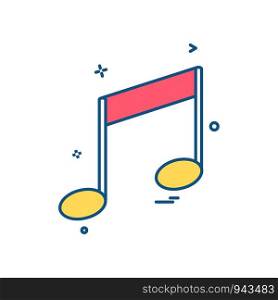 music media sound icon vector design