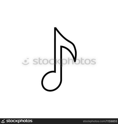 Music note graphic design template vector isolated illustration. Music note graphic design template vector isolated