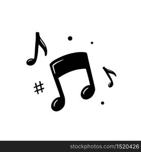 Music note icon. Melody Vector illustration