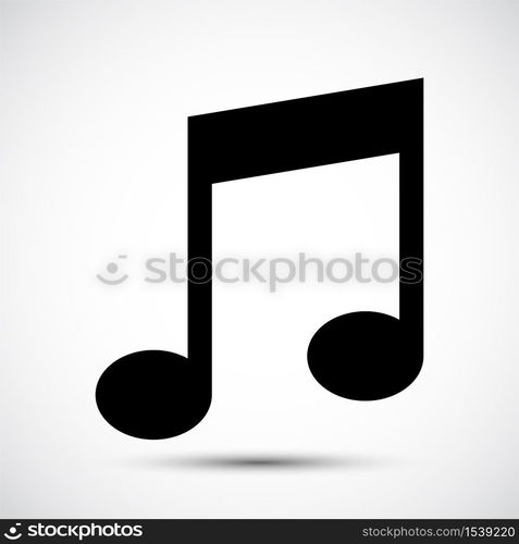 Music Note Icon Symbol Sign Isolate on White Background