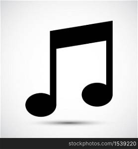 Music Note Icon Symbol Sign Isolate on White Background
