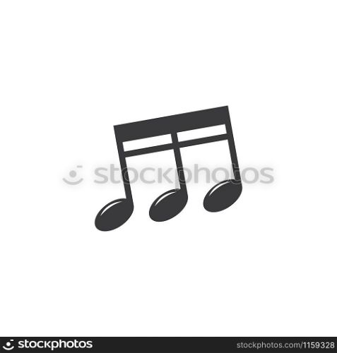 Music note icon vector design