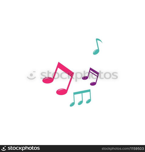 Music note icon vector design