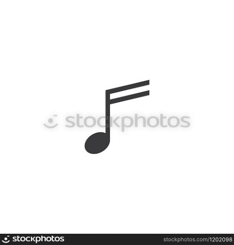 Music note icon vector design