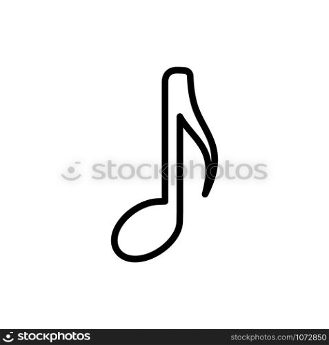 music note icon vector design template