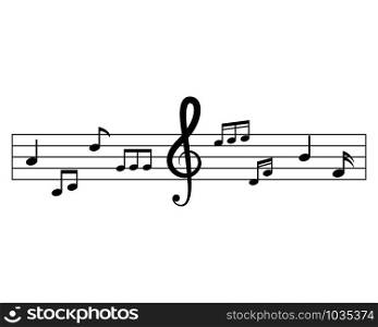 Music note Icon Vector Illustration