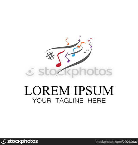 Music note Icon Vector illustration design