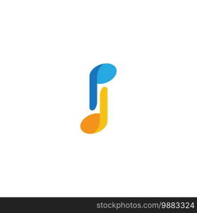 Music note Icon Vector illustration design