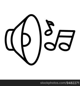 Music note icon vector on trendy style for design and print