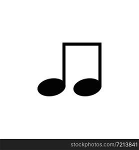 Music note icon Vector template