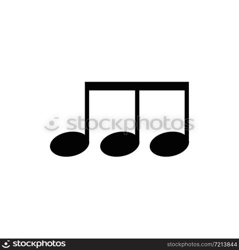 Music note icon Vector template