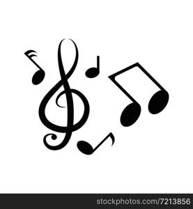 Music note icon Vector template