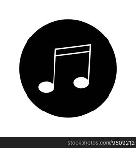 music note icon vector template illustration logo design