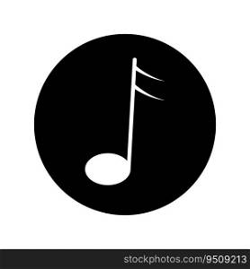 music note icon vector template illustration logo design