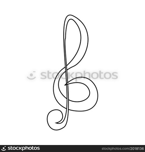 Music Note Line Style