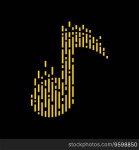 Music note logo icon vector template