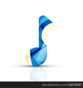 Music note logo. Music note logo. Vector illustration