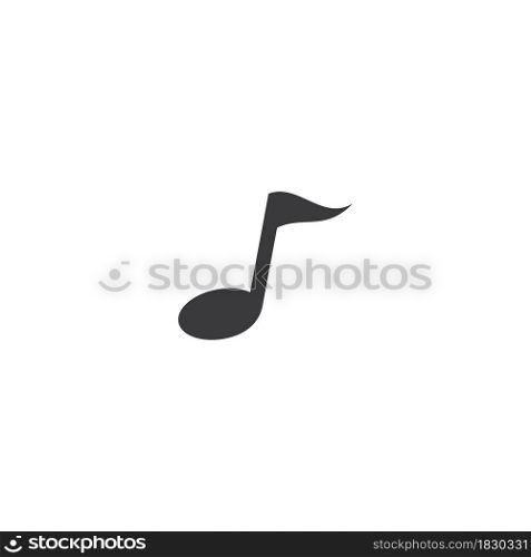 Music note logo Vector template