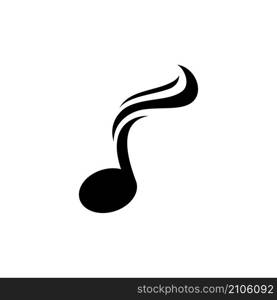 Music note logo Vector template