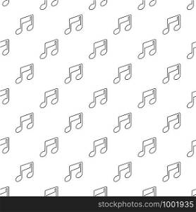 Music note pattern vector seamless repeating for any web design. Music note pattern vector seamless