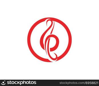 Music note symbols logo and icons template. Music note symbols logo and icons template..