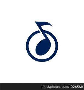 Music note vector icon illustration design
