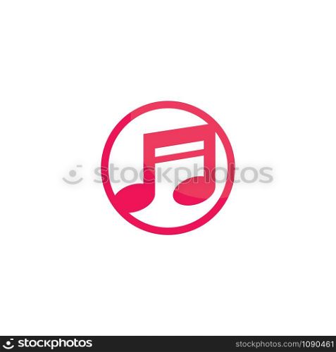 Music note vector icon illustration design
