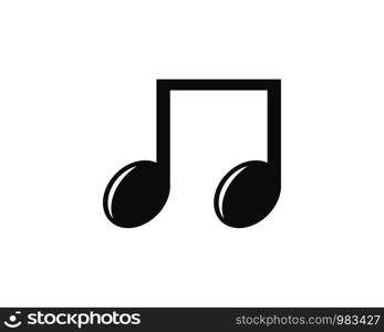 music note vector illustration icon design