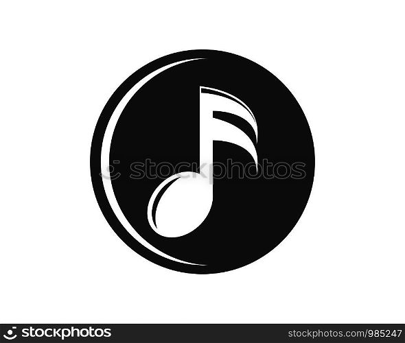 music note vector illustration icon design