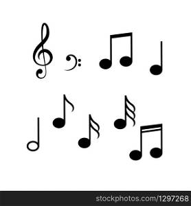 Music notes, song, melody and tune vector icon - Vector illustration. Music notes, song, melody and tune vector icon - Vector