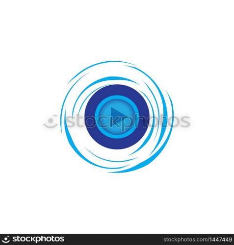 music play logo vector