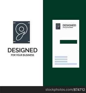 Music, Sound, Speaker Grey Logo Design and Business Card Template