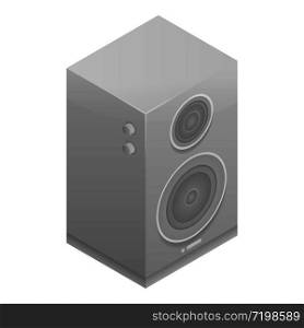 Music speaker icon. Isometric of music speaker vector icon for web design isolated on white background. Music speaker icon, isometric style
