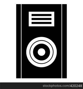 Music speaker icon. Simple illustration of music speaker vector icon for web. Music speaker icon, simple style