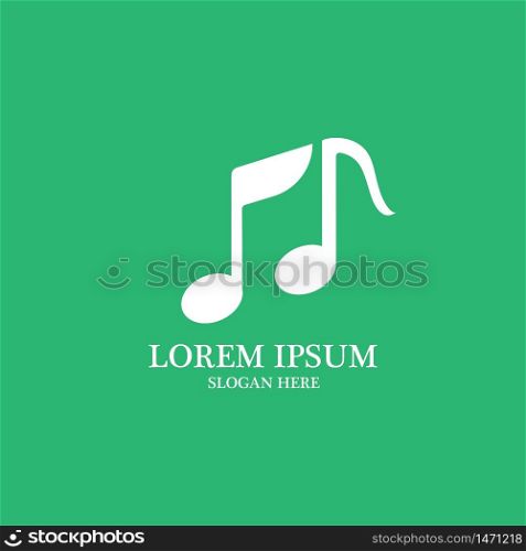 music tones logo and symbol vector