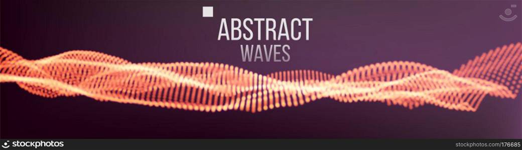 Music Waves Abstract Sound Background Vector. Points Array. Intricate Data Threads Plot. Illustration. Music Waves Abstract Sound Background Vector. Dot Particle Wave. Visual Sound Or Information Complexity. Illustration