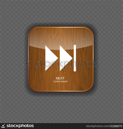 Music wood application icons vector illustration