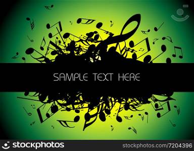 musical background with place for your text