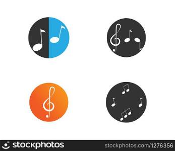 Musical design element,music notes,symbols,vector illustration. - Vector