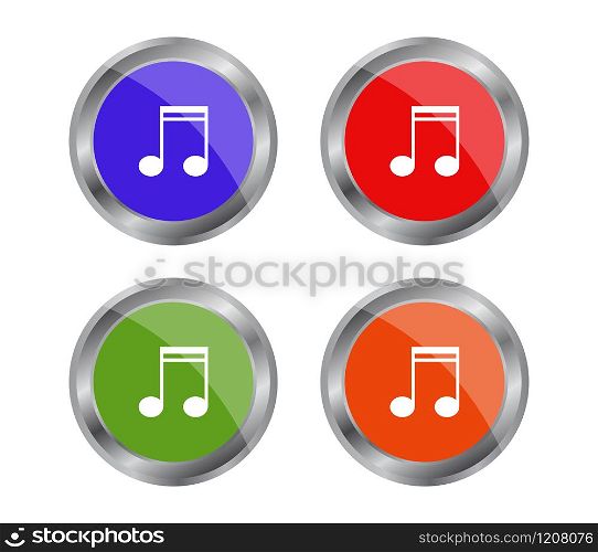 musical note buttons