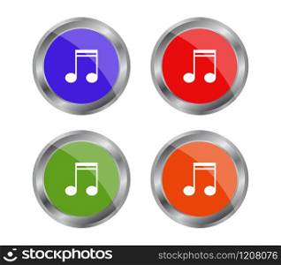 musical note buttons