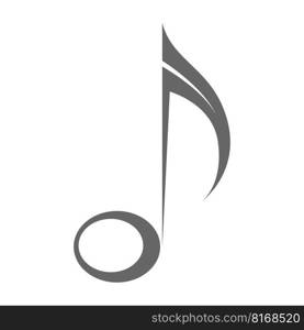 Musical note icon design illustration