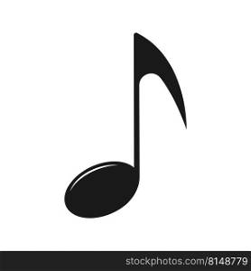 musical note logo vector illustration design