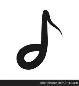 musical note logo vector illustration design
