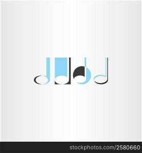 musical note logo vector set element sign