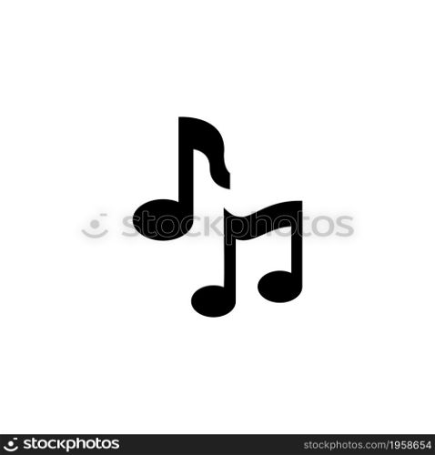 Musical Notes, Melody Tone, Note Key. Flat Vector Icon illustration. Simple black symbol on white background. Musical Notes, Melody Tone, Note Key sign design template for web and mobile UI element. Musical Notes, Melody Tone, Note Key. Flat Vector Icon illustration. Simple black symbol on white background. Musical Notes, Melody Tone, Note Key sign design template for web and mobile UI element.