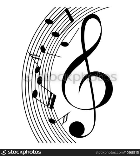 musical signs for your design to create romantic or vintage design,