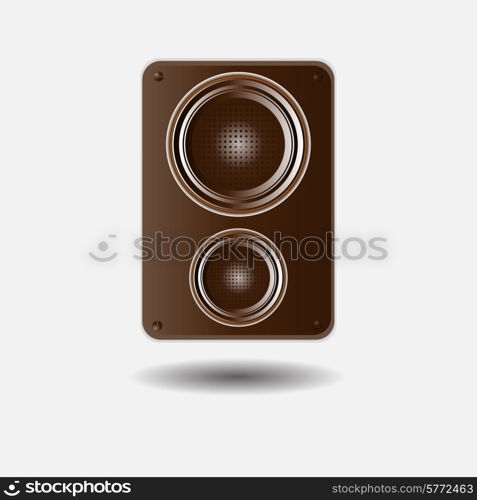 musical speaker vector illustration isolated on white background