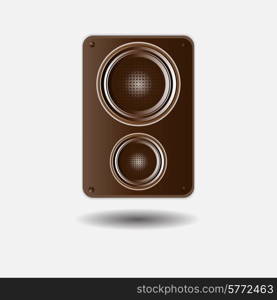 musical speaker vector illustration isolated on white background