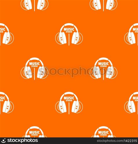 Musical studio pattern vector orange for any web design best. Musical studio pattern vector orange